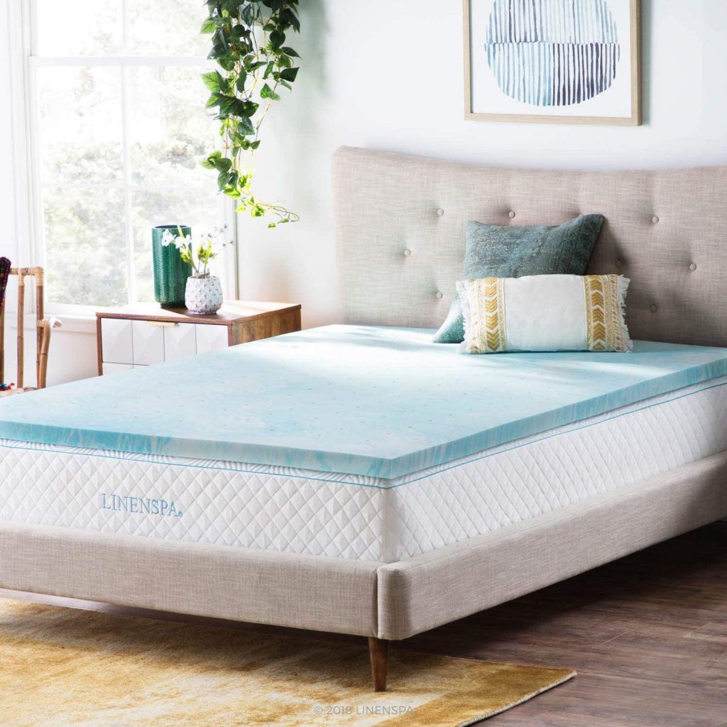 This image has an empty alt attribute; its file name is linenspa-2-inch-gel-swirl-mattress-topper-1024x1024.jpg